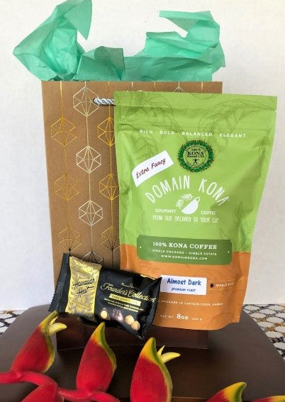 3-Month Pre-Paid Domain Kona Coffee Gift Subscription (8oz GROUND)