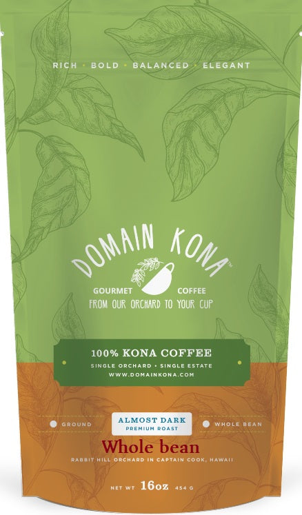 Whole Bean - Almost Dark Roast - 16 oz.