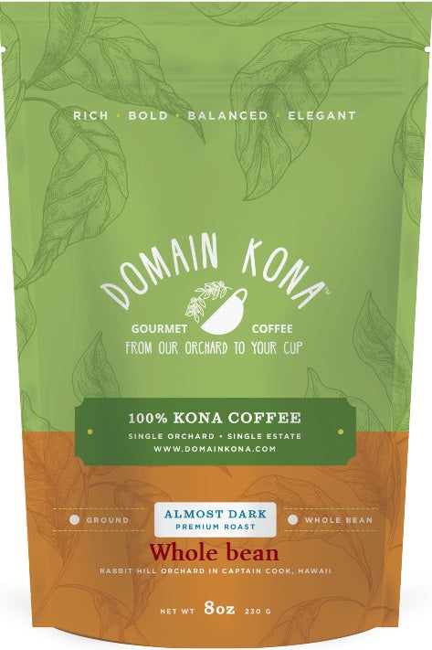 Whole Bean - Almost Dark Roast - 8 oz.