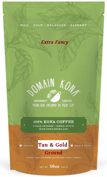 Ground - EXTRA FANCY - Tan & Gold Roast - 16 oz.